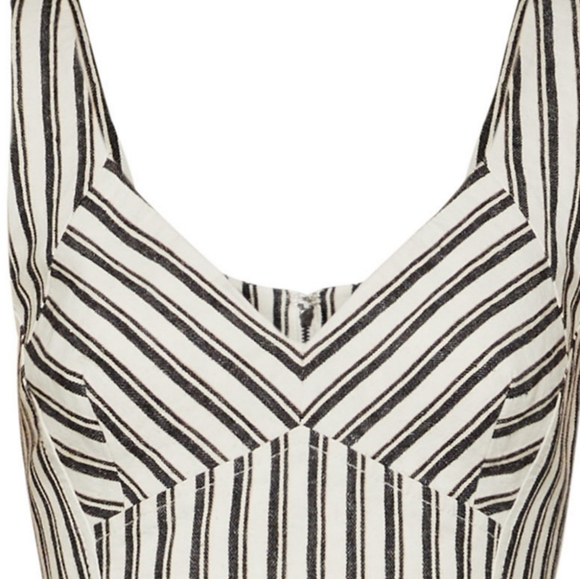 BCBGMAXAZRIA Striped Crop Top NWOT - Picture 2 of 13